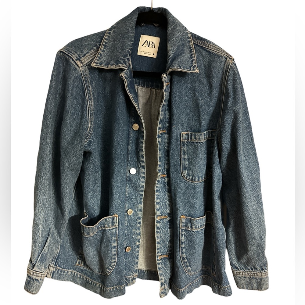 Zara oversized denim jacket